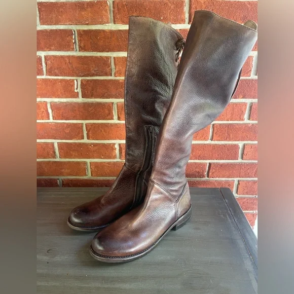 Bed Stu Manchester II Tall Lace Up Riding Leather Boot - Picture 1 of 9